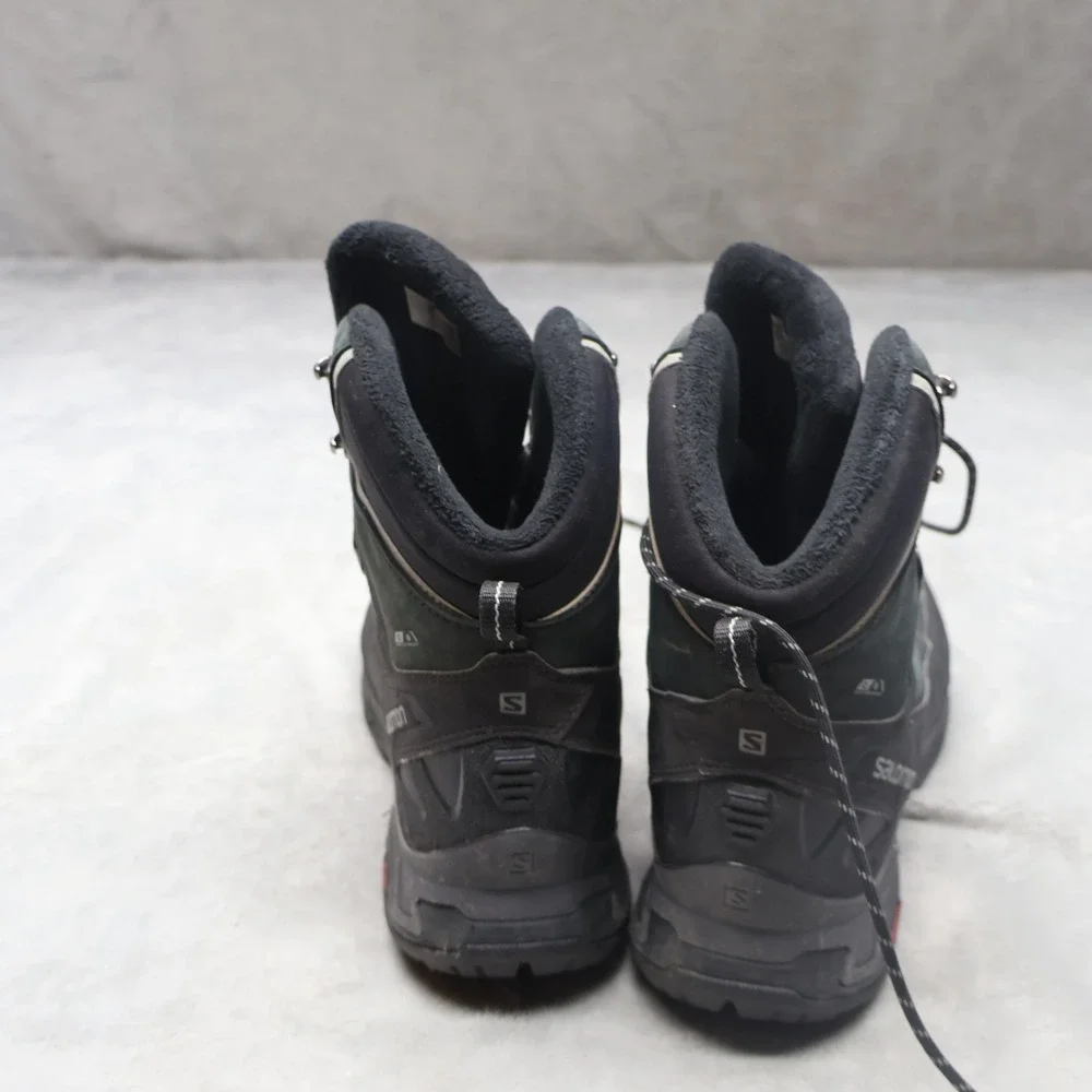Salomon Mens 10.5 Hiking Boots Black X Ultra Winter CS WP‎ 2 Leather Contagrip